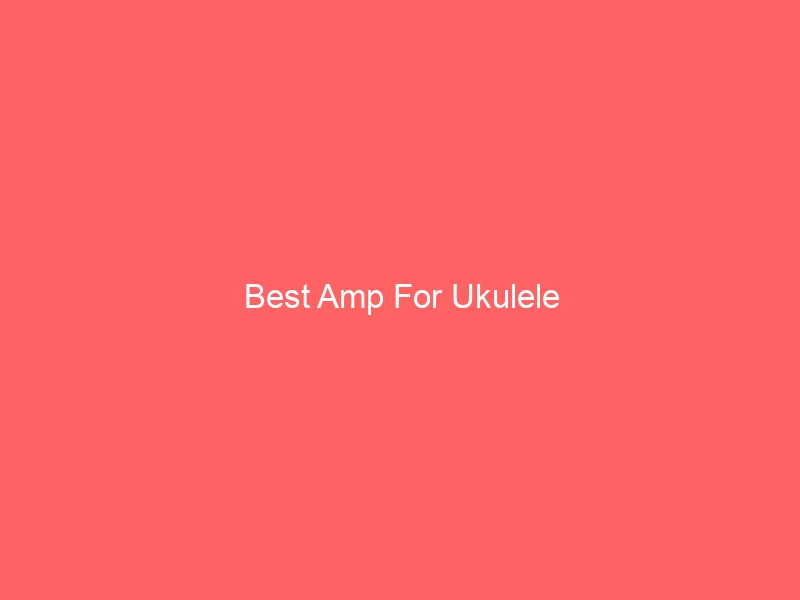 Read more about the article Best Amp For Ukulele