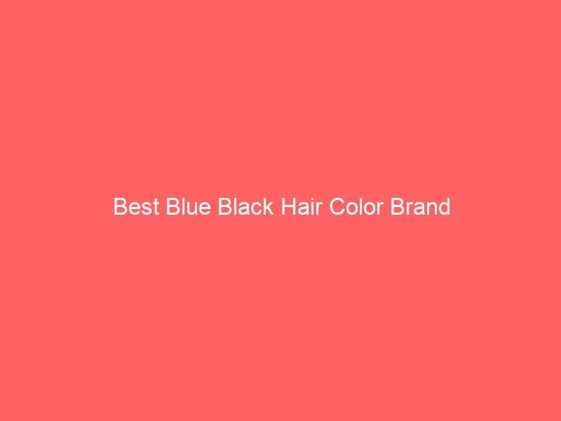 Read more about the article Best Blue Black Hair Color Brand