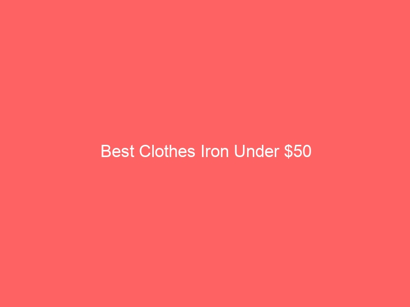 Read more about the article Best Clothes Iron Under $50