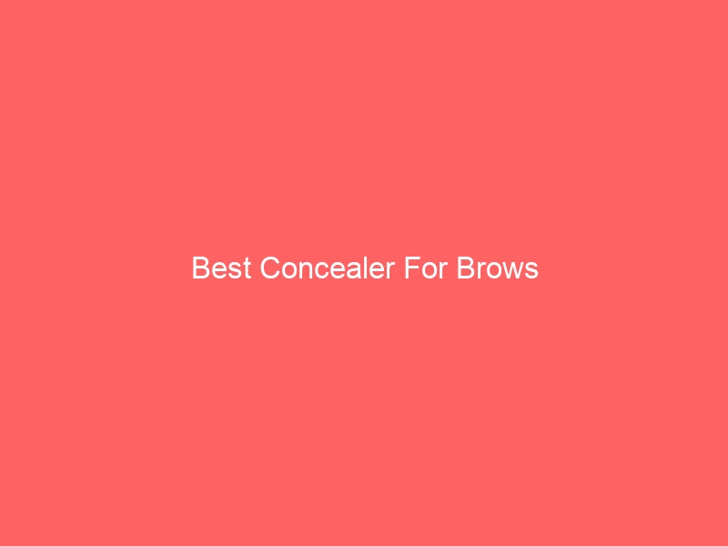 Read more about the article Best Concealer For Brows