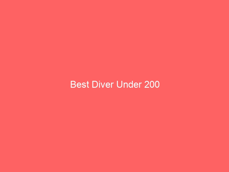 Read more about the article Best Diver Under 200