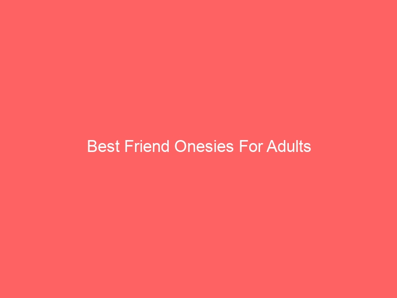 Read more about the article Best Friend Onesies For Adults