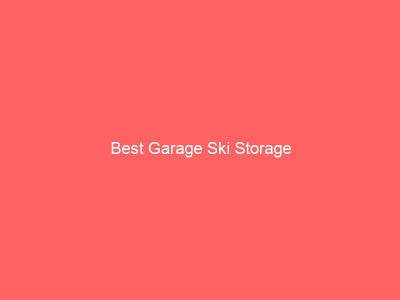 Read more about the article Best Garage Ski Storage