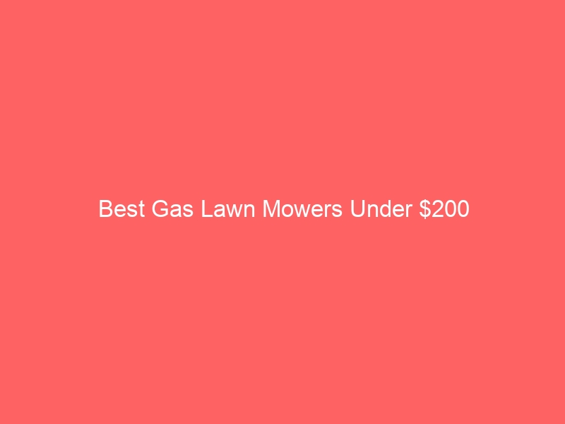 Read more about the article Best Gas Lawn Mowers Under $200