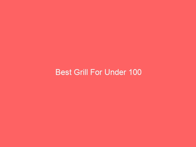 Read more about the article Best Grill For Under 100