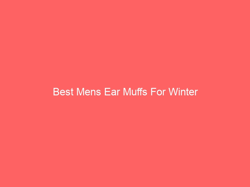 Read more about the article Best Mens Ear Muffs For Winter