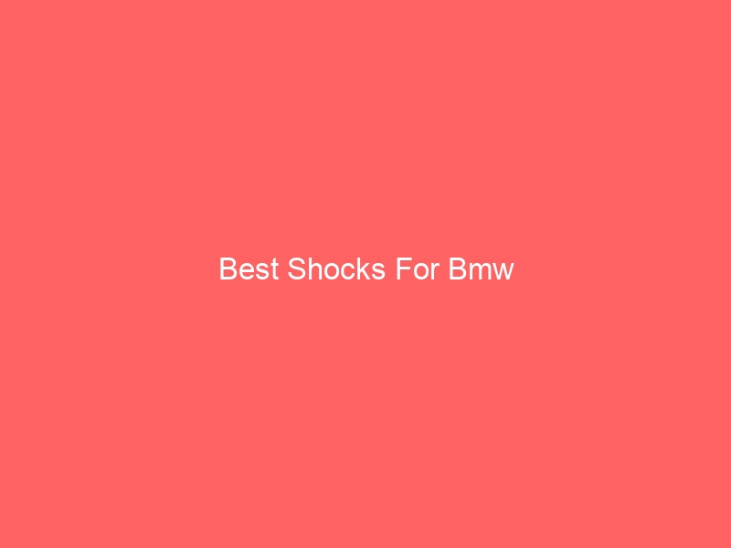 Read more about the article Best Shocks For Bmw