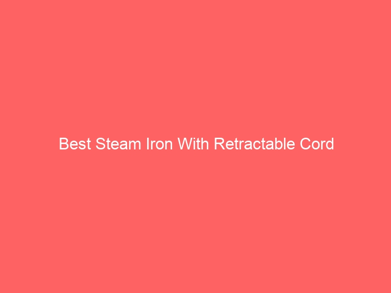 Read more about the article Best Steam Iron With Retractable Cord