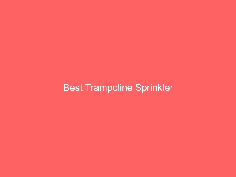Read more about the article Best Trampoline Sprinkler