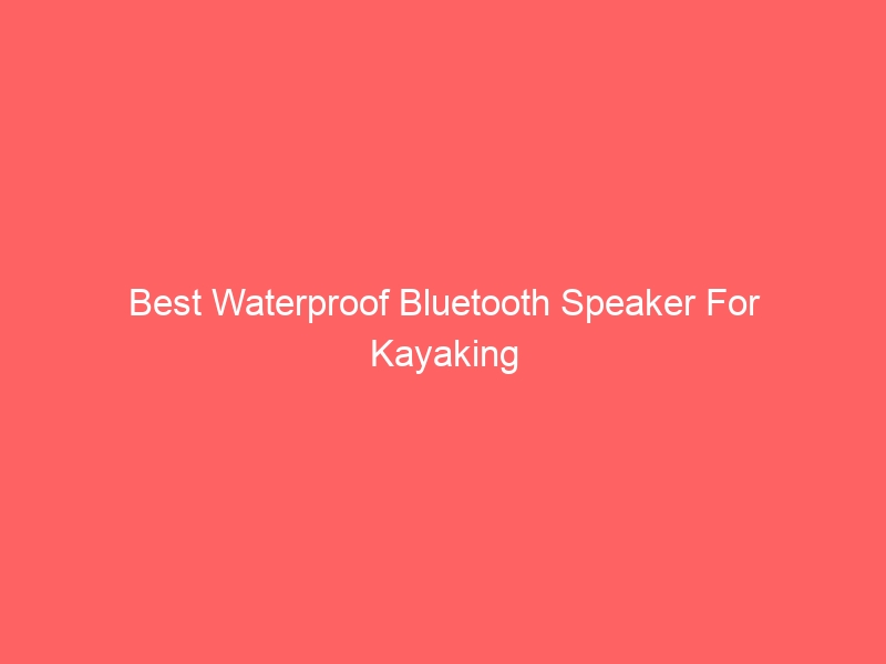 Read more about the article Best Waterproof Bluetooth Speaker For Kayaking