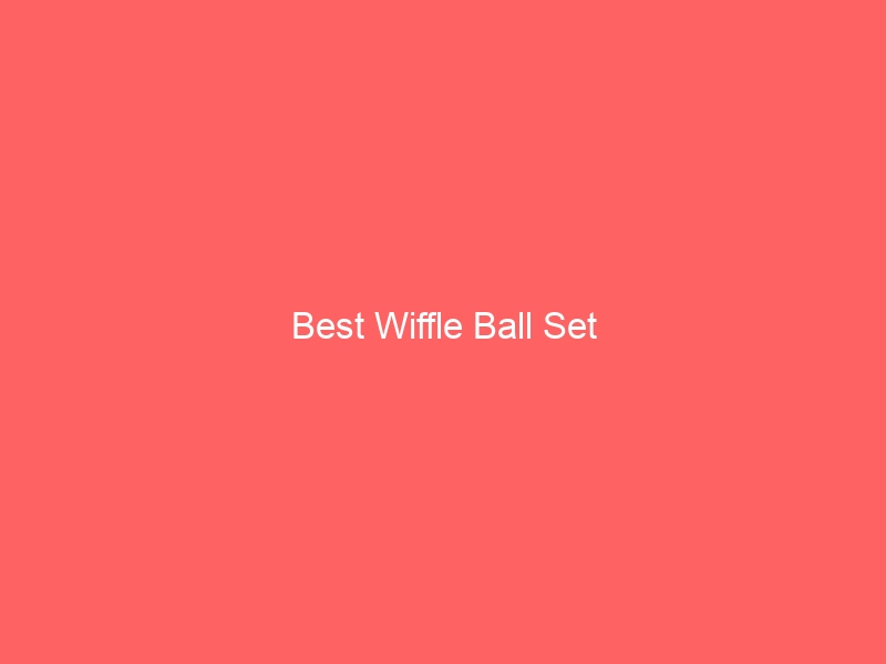 Read more about the article Best Wiffle Ball Set