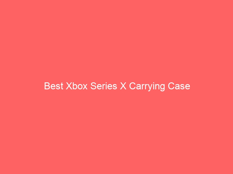 Read more about the article Best Xbox Series X Carrying Case